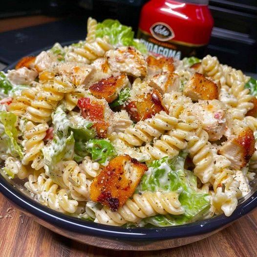 Chicken Caesar Pasta Salad