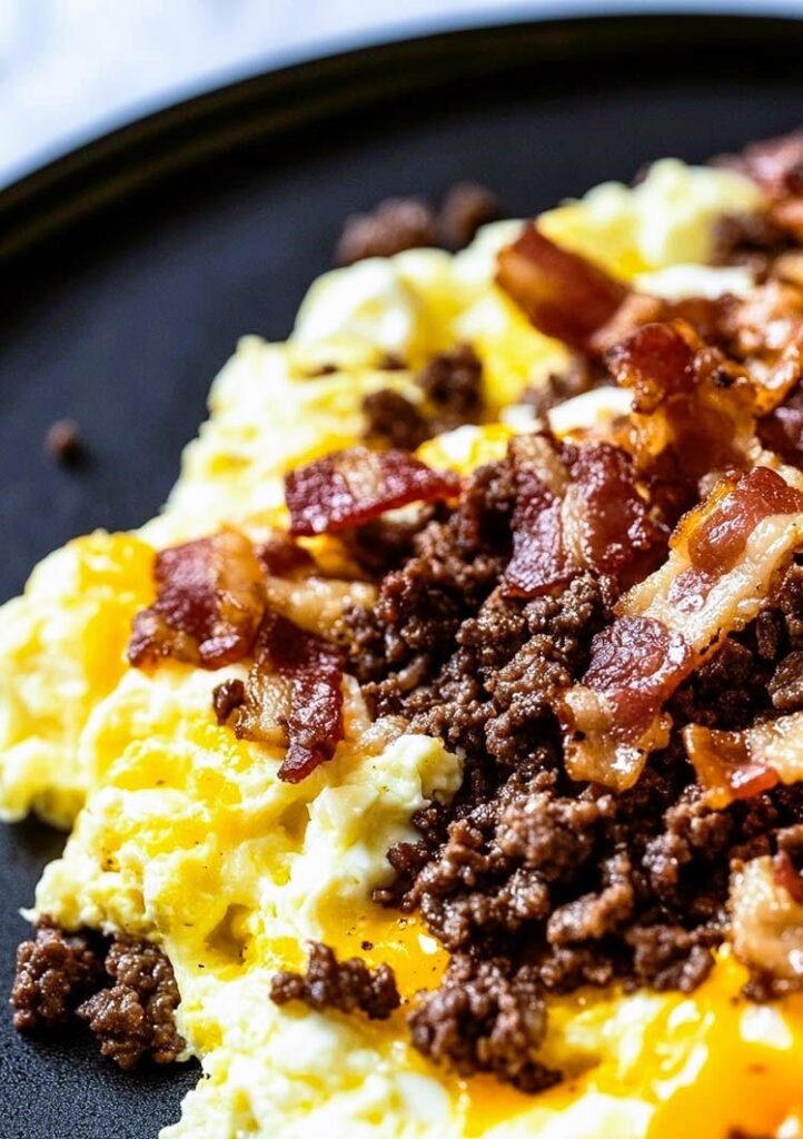 Carnivore Beef & Bacon Breakfast Scramble