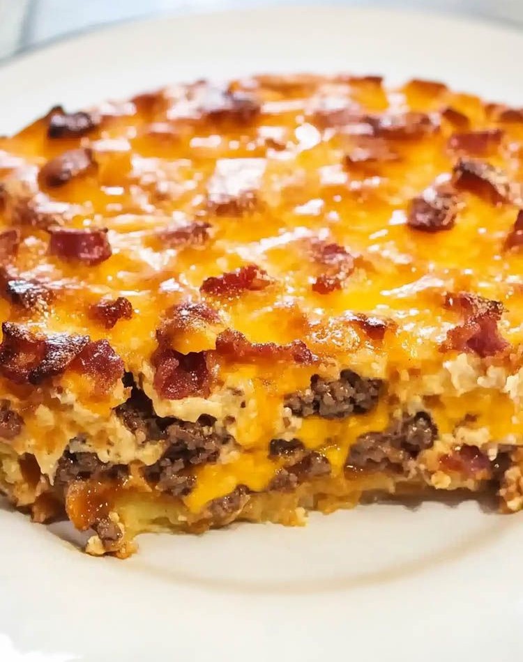 Carnivore Bacon Cheeseburger Casserole