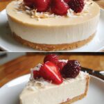 Vegan No-bake Coconut Yogurt Cheesecake