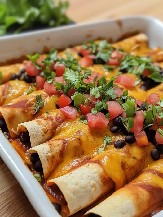 Vegan Black Bean Enchiladas