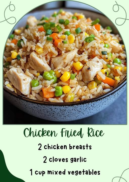 Garlic Chicken Fried Rice