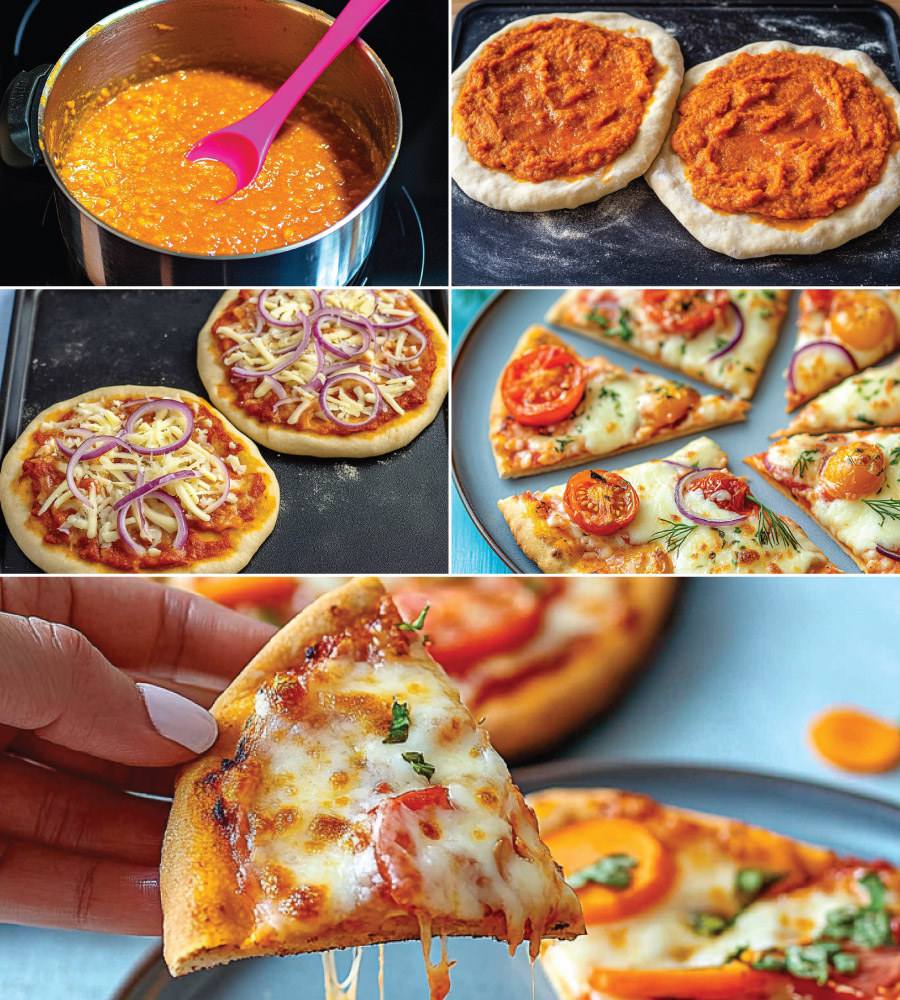 Vegan Tasty Red Lentil Pizza