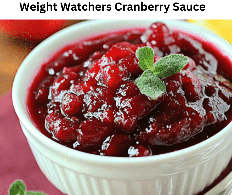 Weight Watchers Cranberry Sauce