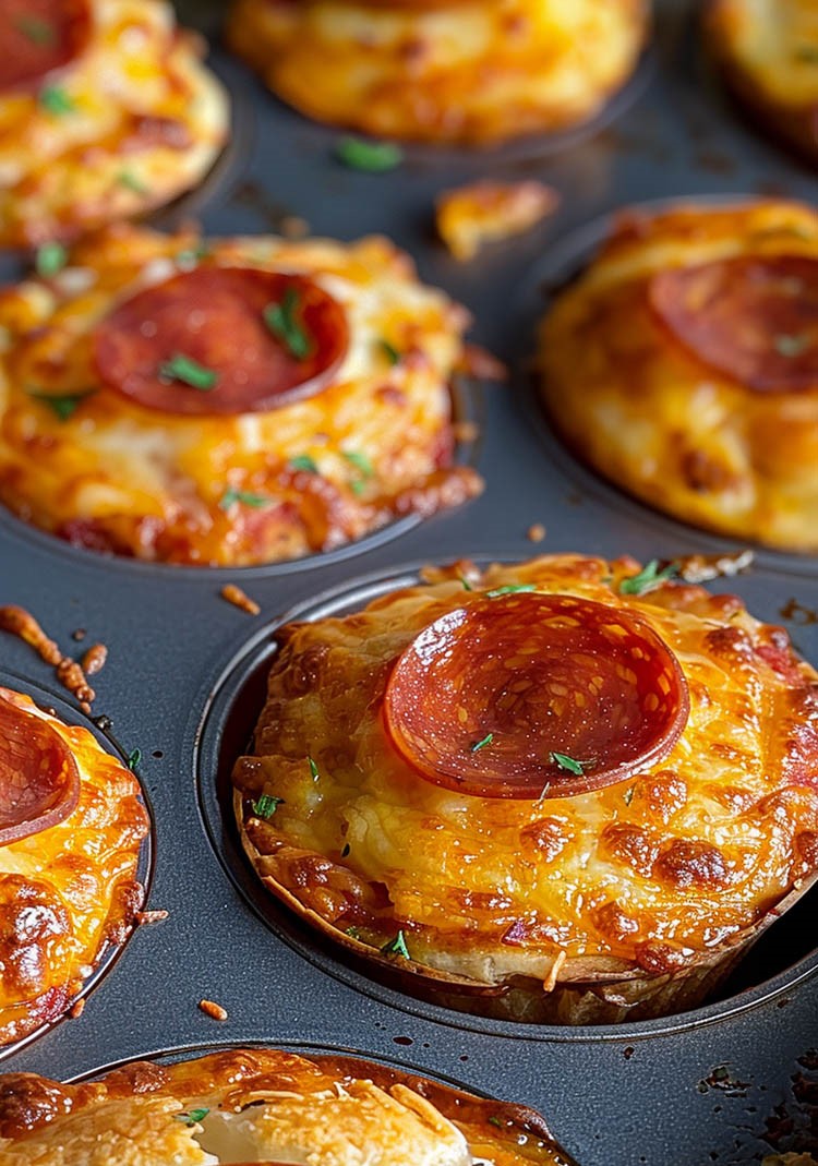 Carnivore Pizza Muffins