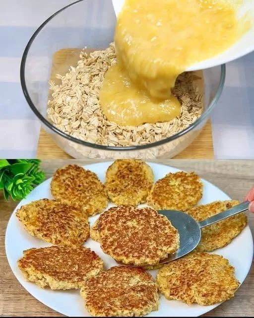 Weight Watchers-Friendly Apple Banana Oatmeal Patties (No Flour!)