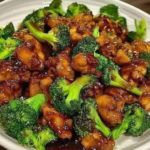 Bourbon Chicken with Broccoli