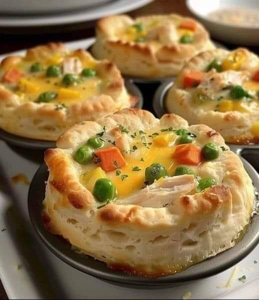 Mini Chicken Pot Pie Muffins