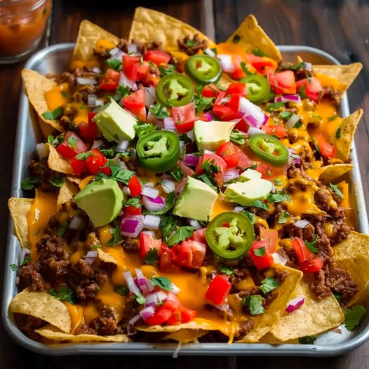 Weight Watchers-Friendly Beef Nachos Supreme