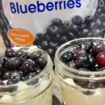 Three Ingredient blueberry cheesecake parfaits