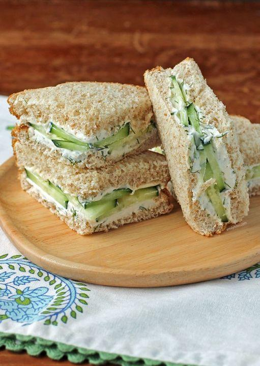 Homemade Cucumber Sandwiches