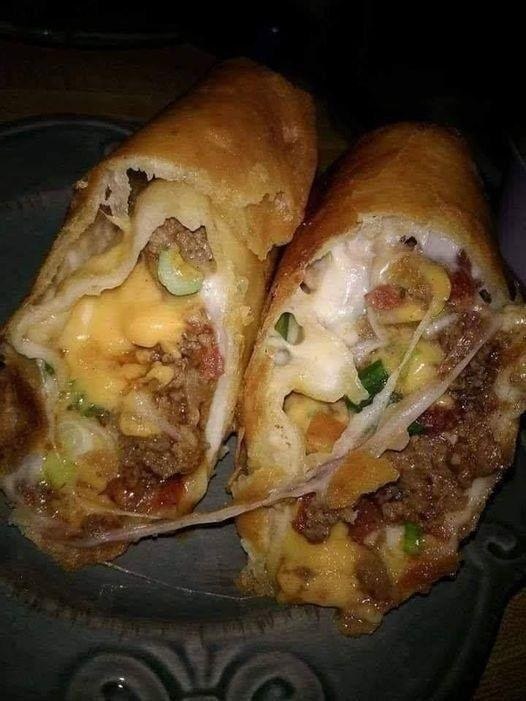 Keto Beef and Cheese Chimichanga