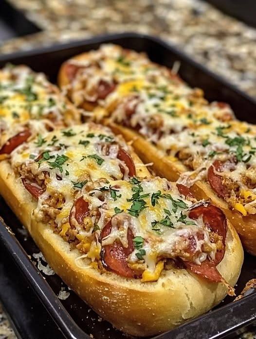 Vegan French Bread Pizza