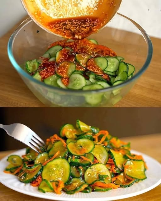 Cucumber Salad That Burns Fat While You Sleep!