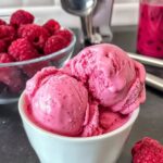 Keto Raspberry Swirl Ice Cream