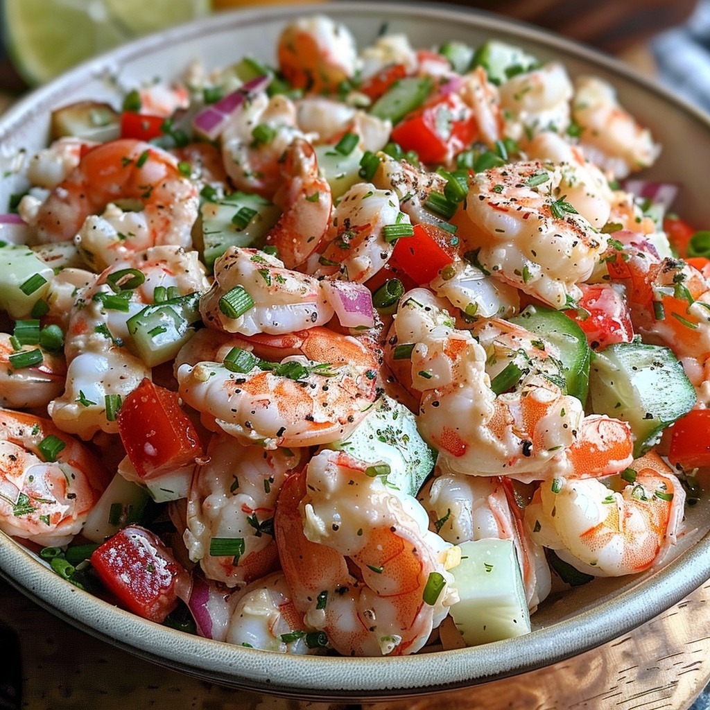Shrimp Salad with Vegetables