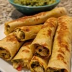 Keto Green Chile Chicken Taquitos