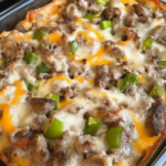 Philly Cheese Steak Casserole Recipe