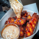 Crispy BBQ Chicken Tenders with Honey Mustard Dip