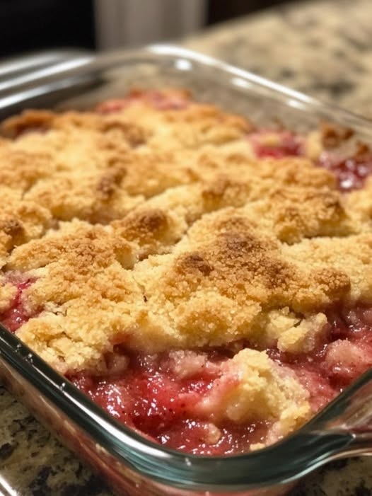 Keto Strawberry Cream Cheese Cobbler