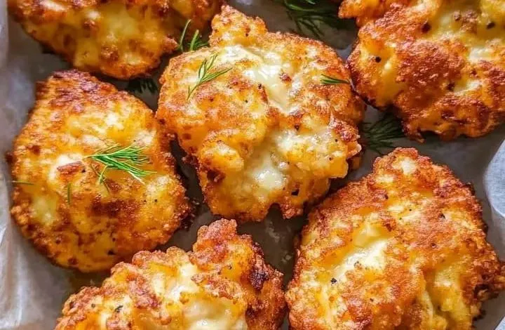 Crispy Cheesy Potato Fritters