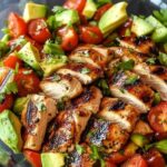 Keto Grilled Chicken and Veggies Salad