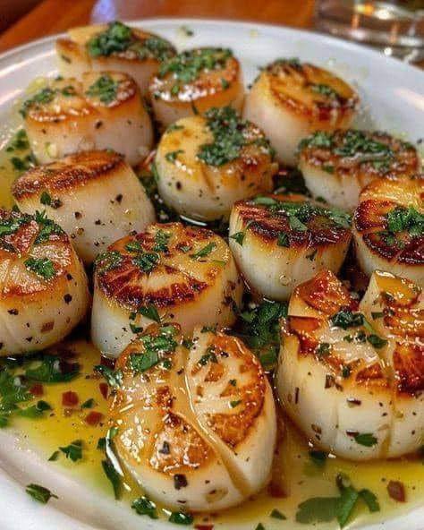 Garlic Butter Air Fryer Scallops