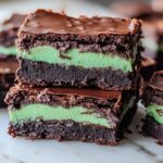 Keto Chocolate Fudge Mint Chip Brownies