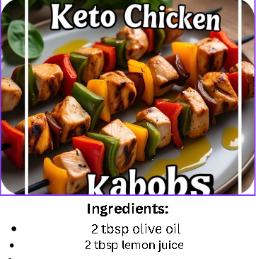 Keto chicken kabobs