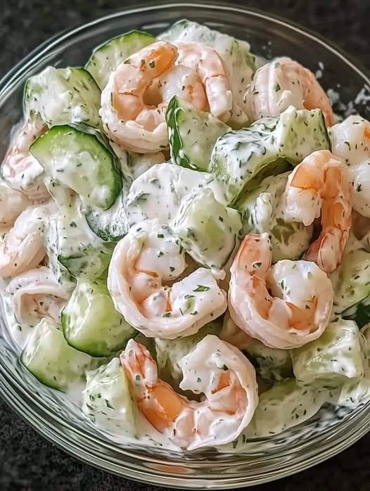Creamy Cucumber Shrimp Salad Recipe By Renato Lopes