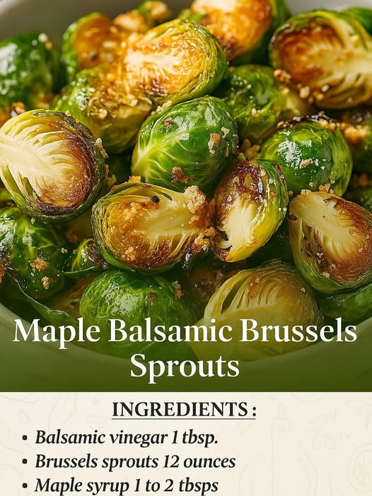Vegan Maple Balsamic Brussels Sprouts