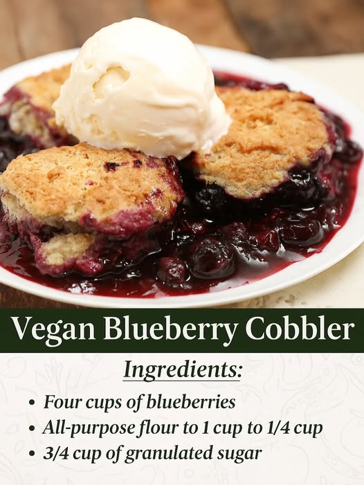 Vegan Blueberry Cobbler