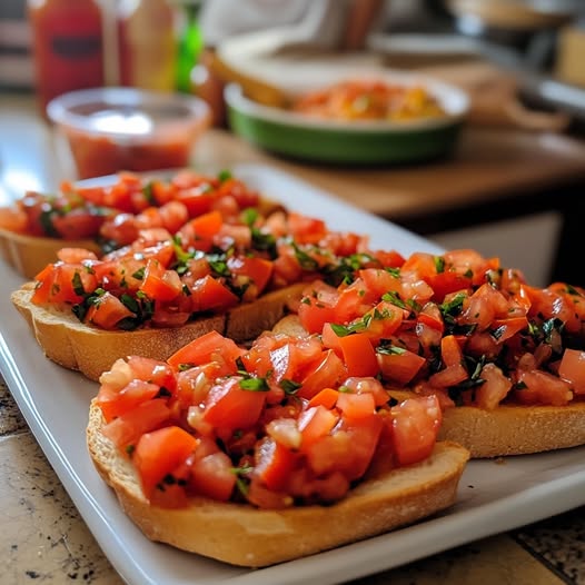 Vegan Tomato Bruschetta