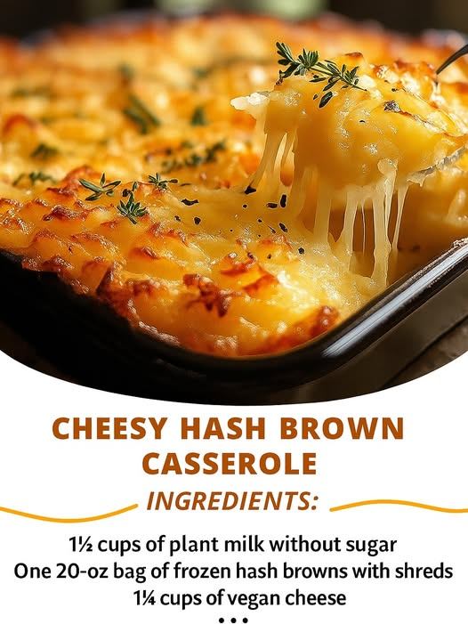 Vegan Cheesy Hash Brown Casserole