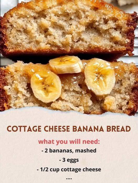 Cottage Cheese Banana Bread Recipe